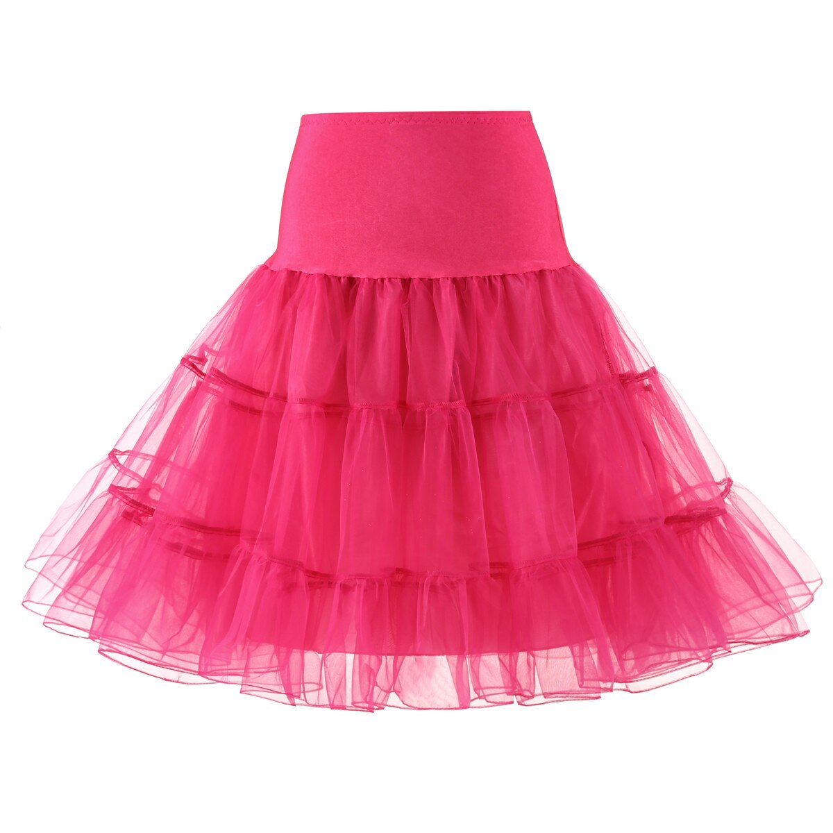 Women 1950s Chemise Underskirt Vintage Country Rock Tutu Tulle Skirt High Ballet Petticoat Swing Dress Pettiskirts Accessories