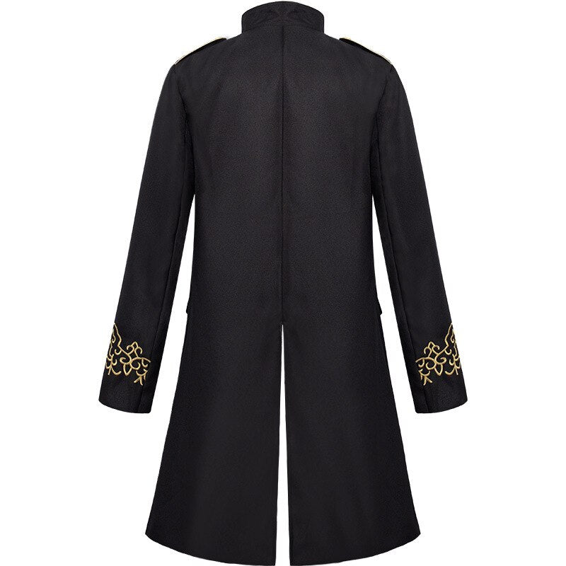 Men Medieval Renaissance Jacket Coat Halloween Costumes Gothic Steampunk Pirate Vampire Victorian Warlock Jacket Frock Tailcoat