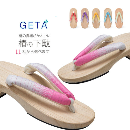 Women Japanese Geta Clogs Traditional Samurai Candy Yukata Crude Wooden Flip Flops Toe Shoes Demon Slayer Shoes Oriental Sandals Slippers