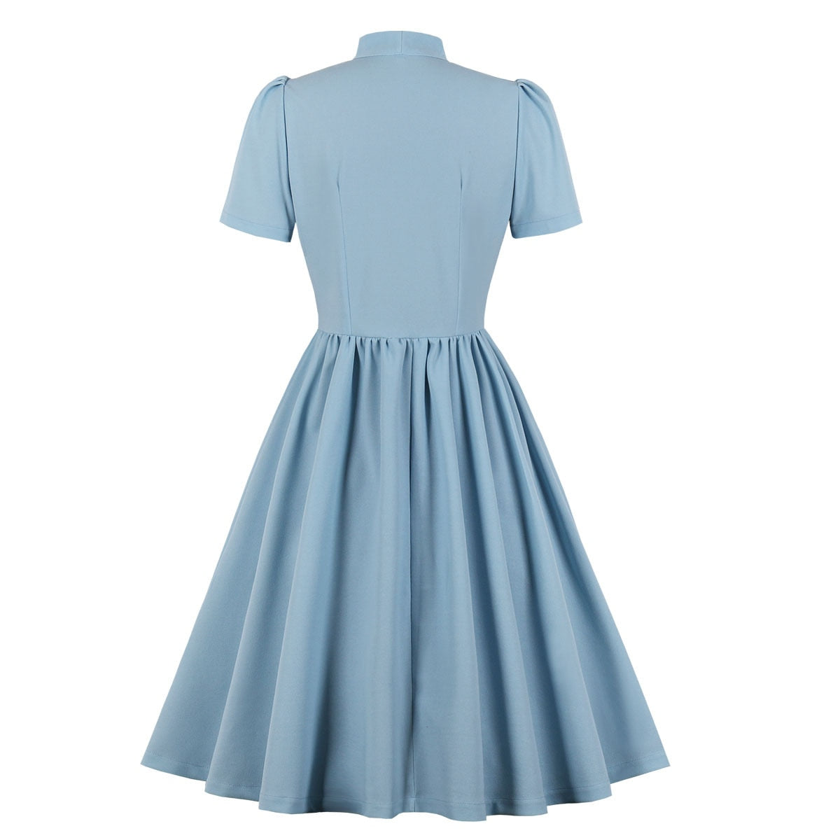 Women Vintage Ruffled Dress Retro Rockabilly 2023 Elegant Cocktail Party 1950s 40s Swing Dress Summer Dress Short Sleeves