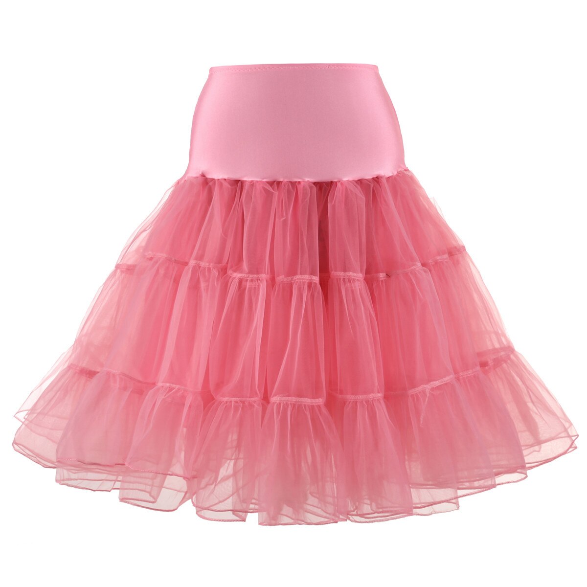 Women 1950s Chemise Underskirt Vintage Country Rock Tutu Tulle Skirt High Ballet Petticoat Swing Dress Pettiskirts Accessories