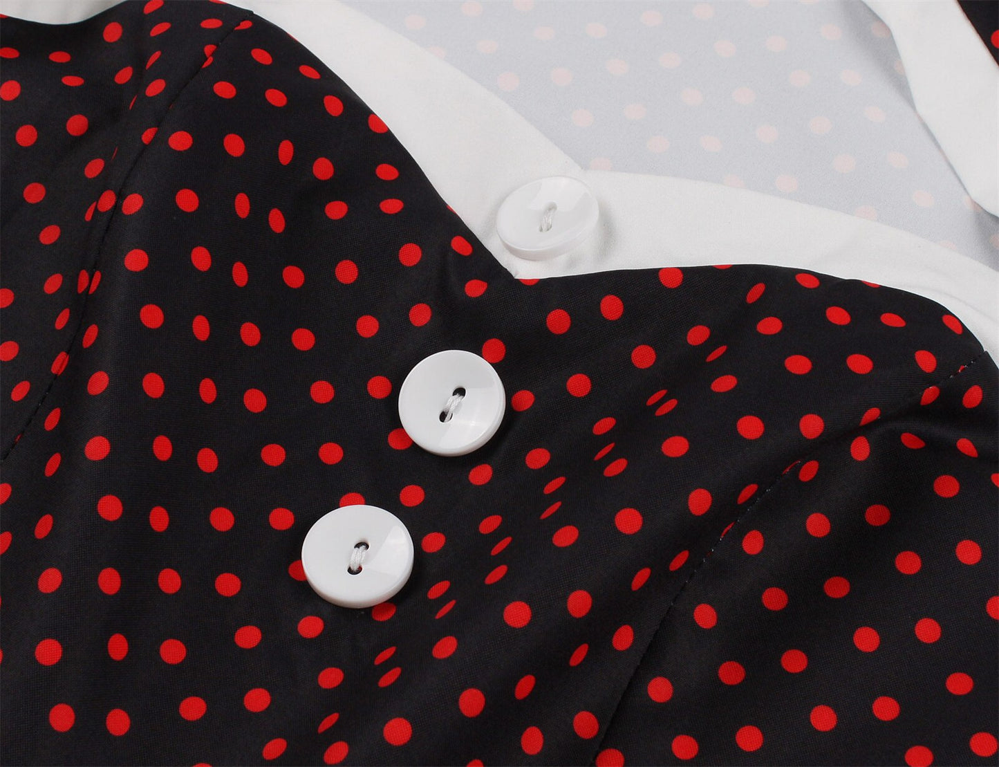 Women Vintage Polka Dot Dress Retro Rockabilly 2023 Elegant Cocktail Party 1950s 40s Swing Dress Summer Dress Short Sleeves