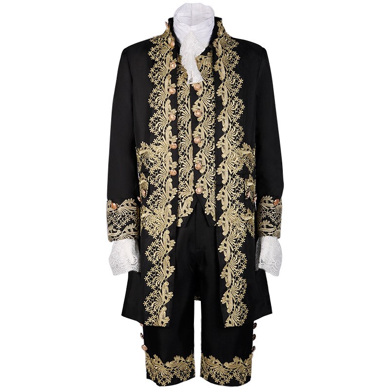 Men Victorian Costume Regency Tailcoat Gentelman Steampunk Rococo Prince Costume Coat Halloween Outfits 18th Century