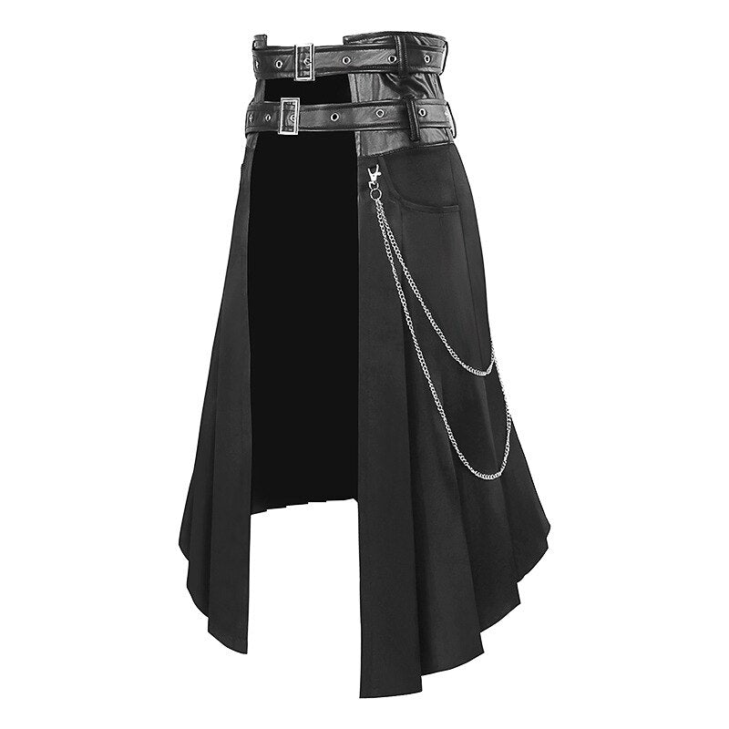 Vintage Dress Women Men Gothic Steampunk Skirt Renaissance Pirate Womens Witch Costumes Skirt Medieval Costume Skirt