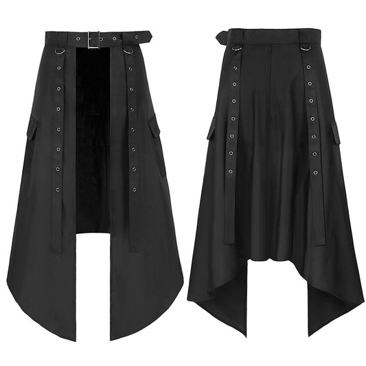 Vintage Dress Women Men Gothic Steampunk Skirt Renaissance Hippie Rock Costumes Pirate Skirt Medieval Costume Skirt