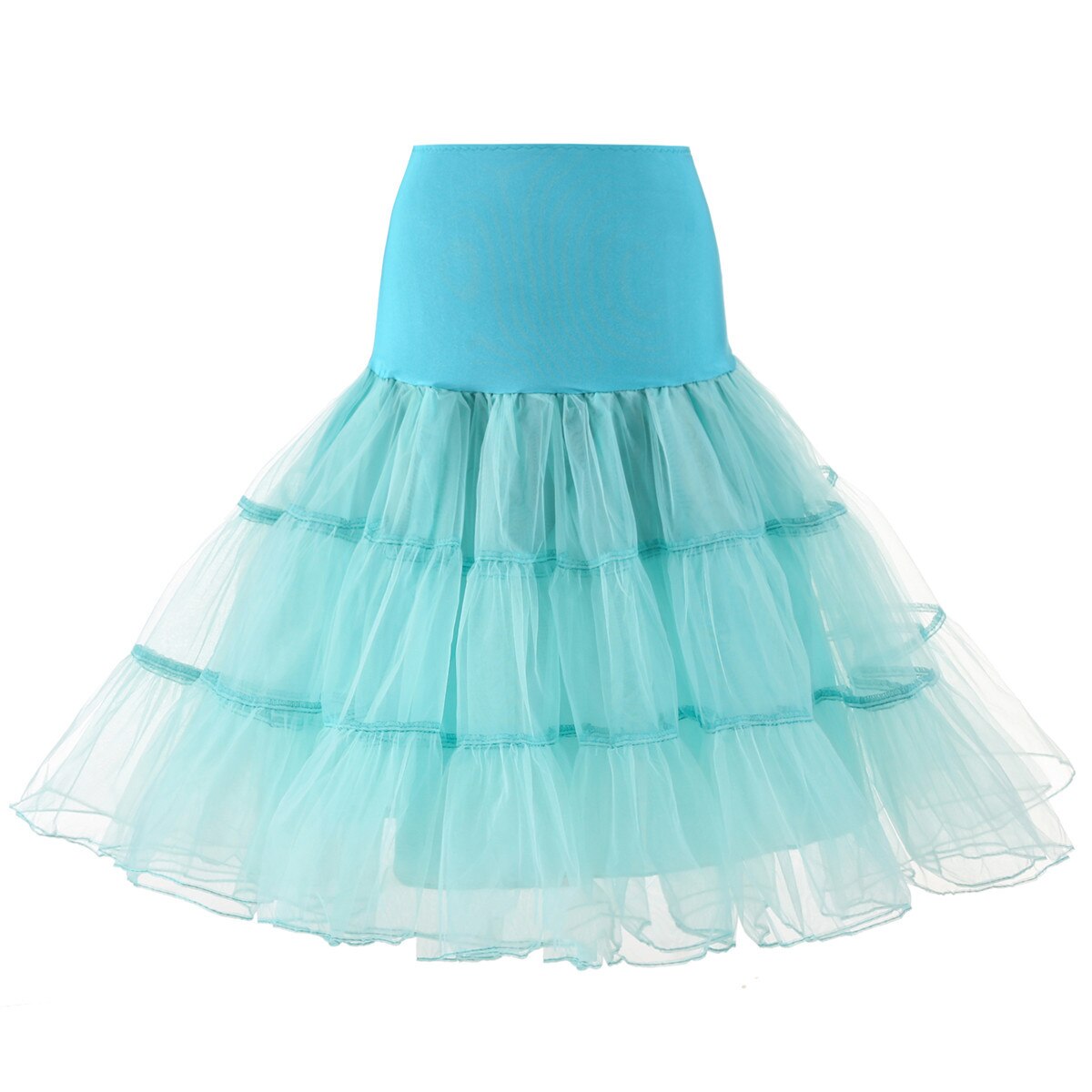 Women 1950s Chemise Underskirt Vintage Country Rock Tutu Tulle Skirt High Ballet Petticoat Swing Dress Pettiskirts Accessories