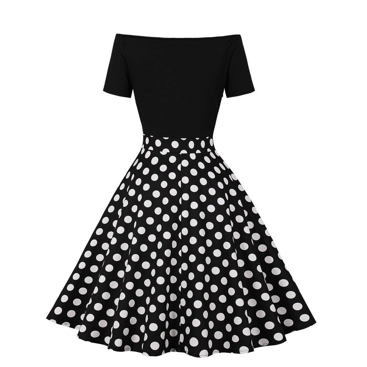 Women Vintage Polka Dot Dress Retro Rockabilly 2023 Elegant Cocktail Party 1950s 40s Swing Dress Summer Dress Raglan Sleeves