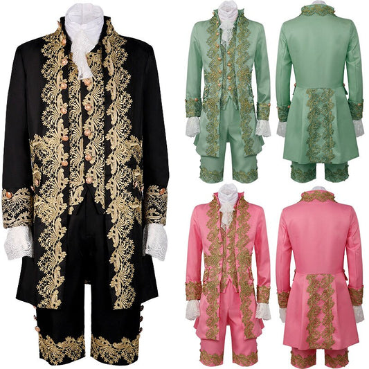 Men Victorian Costume Regency Tailcoat Gentelman Steampunk Rococo Prince Costume Coat Halloween Outfits 18th Century