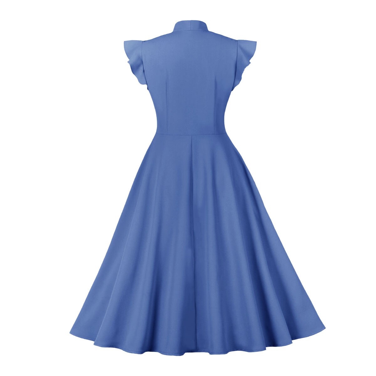 Women Vintage Bow Tie Dress Retro Rockabilly 2023 Elegant Cocktail Party 1950s 40s Swing Dress Summer Dress Short Sleeves